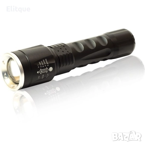 Малък тактически LED фенер, светодиоден и CREE ZOOM осветяване FL87, снимка 6 - Други - 52805672