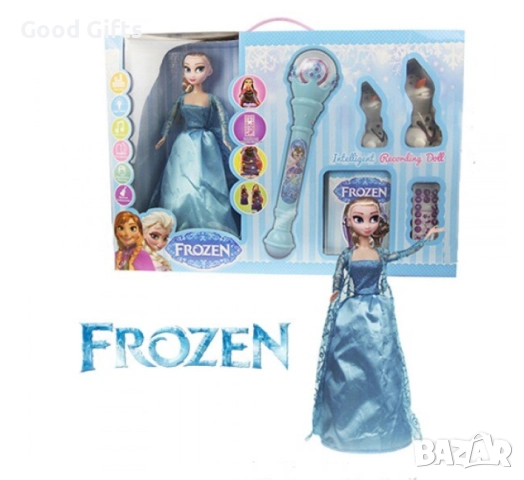 Интелигентната кукла Елза Frozen Intelligent Recording Doll , 6 части , снимка 2 - Кукли - 51742956