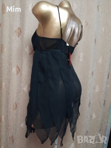  benotti 36 36/38 Черна раздвижена нощница , снимка 5 - Корсети, бюстиета, топове - 39523473