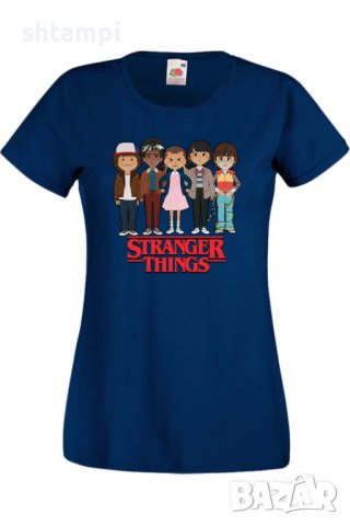 Дамска Тениска Stranger Things 3,Филм,Сериал,, снимка 7 - Тениски - 37314638