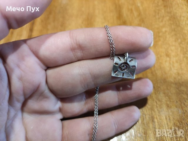 Сребърно колие (50), снимка 3 - Колиета, медальони, синджири - 38505822