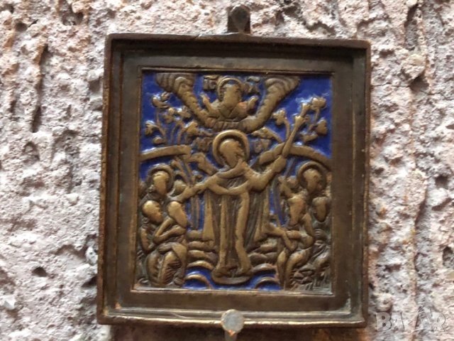 Нагръдна руска икона от 19-ти век., снимка 2 - Антикварни и старинни предмети - 27272641