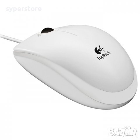 Мишка Оптична USB Logitech B100 OEM White, SS300684, снимка 1 - Клавиатури и мишки - 38944579