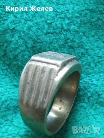 Стар Пръстен Бронзов с РЕТРО ОРНАМЕНТИКА РЪЧНА МАЙСТОРСКА ИЗРАБОТКА  20352, снимка 7 - Антикварни и старинни предмети - 33369316