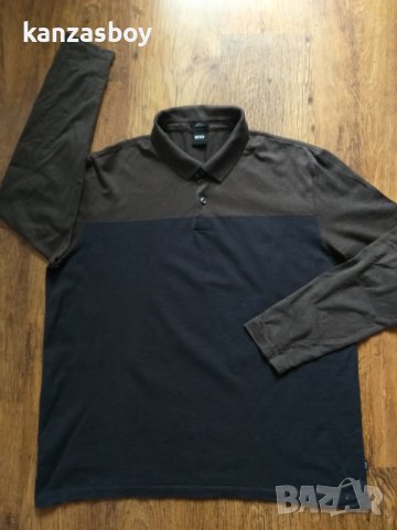 hugo boss - страхотна мъжка блуза КАТО НОВА 2ХЛ, снимка 5 - Блузи - 43256727