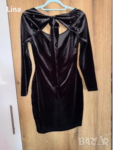 Черна рокля, снимка 2 - Рокли - 52003913