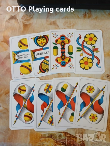 Стари оригинални швейцарски карти за игра, снимка 2 - Карти за игра - 50338364