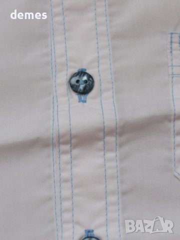 Бяла детска ризка с бродирано джобче размер 86 и 110, нова, снимка 4 - Детски ризи - 11087582