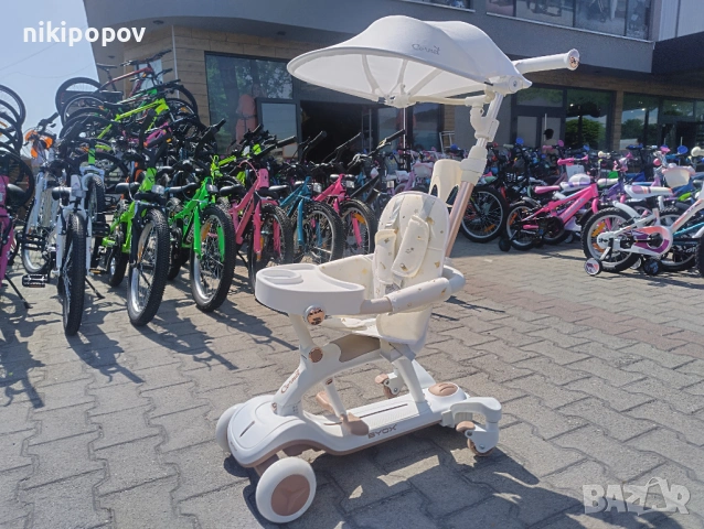 BYOX Детска тротинетка Cornet 6в1 бял