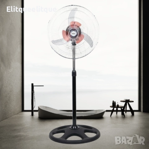 Вентилатор Rosberg, 60W, 46см., с двойна перка