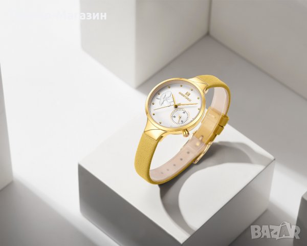 Дамски часовник NAVIFORCE Feminino Yellow/Gold 5001L GWY. , снимка 4 - Дамски - 34751955