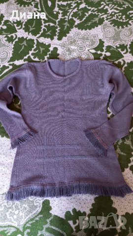 Топла блуза с ресни, снимка 1 - Блузи с дълъг ръкав и пуловери - 37312219