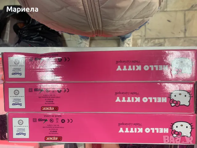 Преса за коса HELLO KITTY / Преса за изправяне и накъдряне до 200°С, снимка 10 - Преси за коса - 47846343