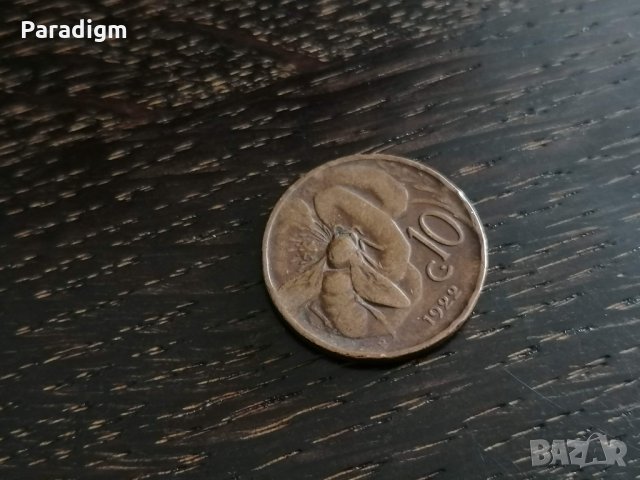 Монета - Италия - 10 чентесими | 1922г.
