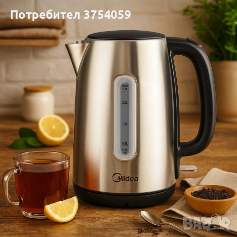 Електрическа кана Midea MK-17S30D2, снимка 2 - Кани - 52620490