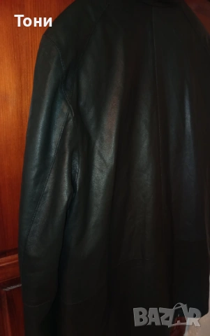 Мъжко Зимно Яке Изцяло от Естествена Кожа Като Ново XL , снимка 13 - Якета - 53186252