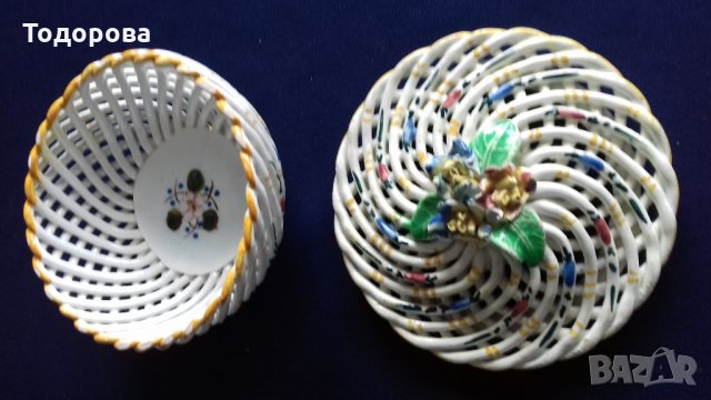 Порцеланова ажурена бонбониера изключителна изработка, снимка 4 - Сервизи - 32422196