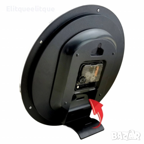 Светещ безшумен часовник за стена или маса, 26 см, снимка 2 - Декорация за дома - 52185385