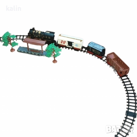 Винтидж класическа играчка влак – 17 части забавление за малки машинисти, снимка 2 - Играчки за стая - 51660752