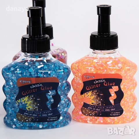 3070 Лепило с брокатени частици Glitter Glue, 88 ml, снимка 2 - Ученически пособия, канцеларски материали - 37783607