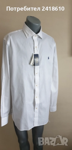 POLO Ralph Lauren  Pique Cotton Mens Size 17 /1/2 XL - 2XL НОВО !ОРИГИНАЛ! Мъжка Риза!, снимка 3 - Ризи - 51711696