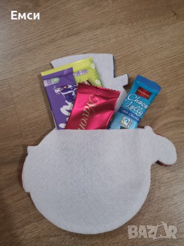 Снежковци/снежен човек с джоб з лакомства, снимка 6 - Декорация за дома - 43346832