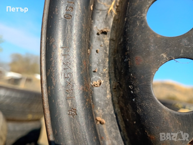 Железна джанта 14ска за honda jazz 2002-2008 4x100мм, снимка 2 - Гуми и джанти - 52072138