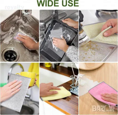 50 броя кухненски почистващи кърпи от стоманена вълна "Сребърна тел", снимка 7 - Други стоки за дома - 49173618