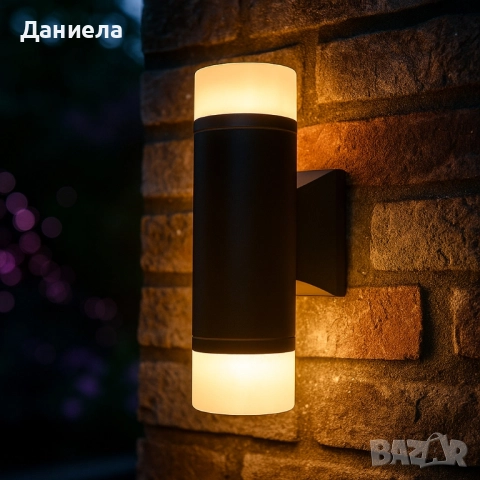 Стенна лампа LUNA LIGHTING – 10W, 280lm, уютна топла светлина за вход и фасада, снимка 4 - Други - 51928690