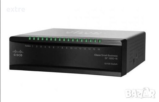 Мрежов суич CISCO SF 100D-16 16-Port 10/100 Switch, снимка 1 - Суичове - 39667217