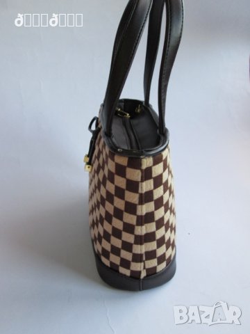 Louis Vuitton мини чанта каре кафяво, снимка 6 - Чанти - 27015338
