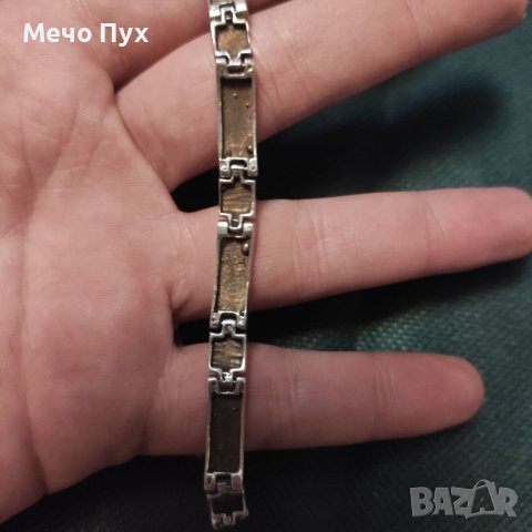 Сребърна гривна (122), снимка 5 - Гривни - 40305147