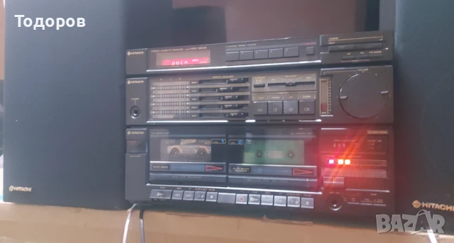 Hitachi HRD-MD28 & Htachi HS-E38 AM-FM Stereo Cassette Recorder & 2Way Bassreflex, снимка 8 - Аудиосистеми - 51369347