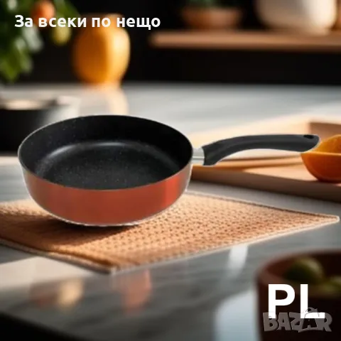 Тиган Bohmann casserole pan, ., Дълбок, Мраморно покритие, Индукция, Червен