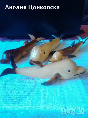 Делфини от дърво ръчна изработка, снимка 4 - Сувенири от дърво - 27807834