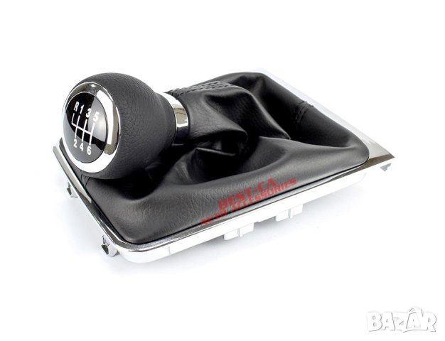 Кожена топка с маншон за скоростен лост Фолксваген Пасат 7 Б7 Volkswagen Passat 7 B7 (2010-2014) 6 с
