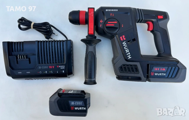 Wurth ABH 18 Compact - НОВ Безчетков перфоратор M-Cube 2x18V 5.0Ah