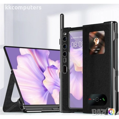 Huawei Mate Xs 2 Anti-Scratch Electroplating Cover /Tempered Glass Film and Stylus Pen Magnetic Wall