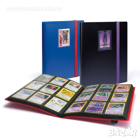 Leuchtturm – Албум Slim Sport за 360 броя карти - Pokemon ,Yu-Gi-Oh , TCG, PANINI, снимка 4 - Колекции - 49170975