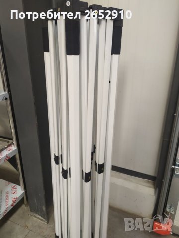 Сгъваеми шатри 3×3мСУПЕР ЛУКС!Метална конструкция, гумирано платнище. ТОП цена 219лв/111,97€, снимка 16 - Градински мебели, декорация  - 36813353