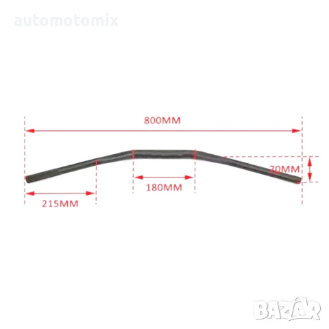 КОРМИЛО ЗА МОТОР, КОРМИЛО ЗА КРОСОВ МОТОР, ЗА ВЕЛОСИПЕД, ЧЕРЕН, снимка 4 - Аксесоари и консумативи - 50746498