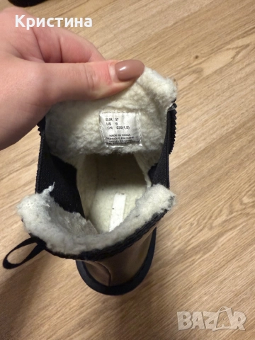 Черни зимни боти, снимка 5 - Дамски боти - 52610731