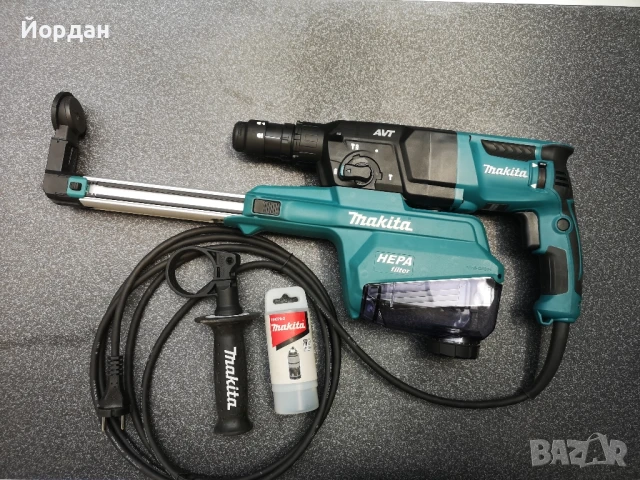 макита перфоратор с прахосмукачка hr2653tj