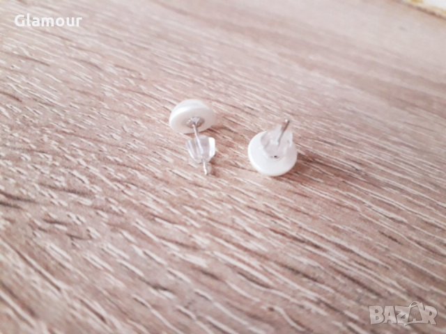 Сребърни обеци с перли, снимка 4 - Обеци - 32451072