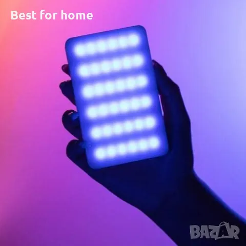 ULANZI VL120 Професионална  RGB LED видео светлина, снимка 7 - Светкавици, студийно осветление - 49604981