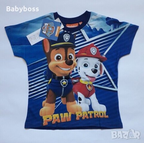 Блуза с къс ръкав за момче Пес Патрул, снимка 3 - Детски тениски и потници - 35510384