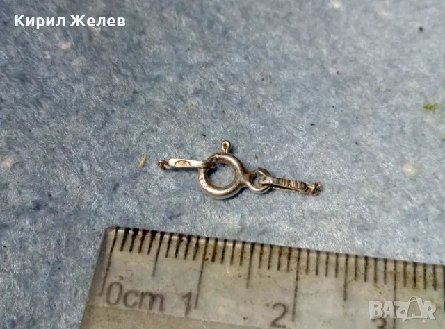 СТАРА СРЕБЪРНА ЗАКОПЧАЛКА За КОЛИЕ ВЕРИЖКА ГРИВНА СРЕБРО 925 ITALY КАРАБИНКА За СИНДЖИР 49876