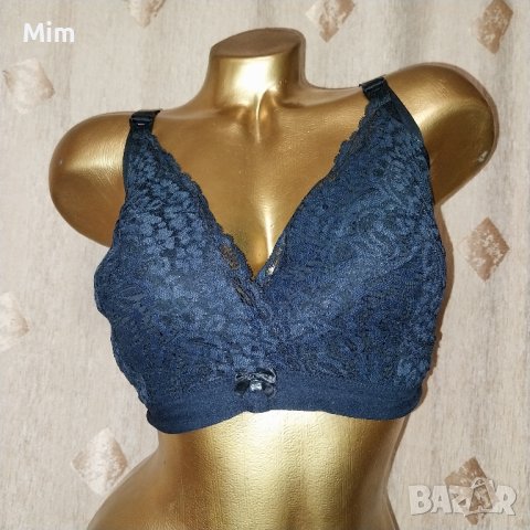 hunkemoller 90 E Черен дантелен сутиен с падаща чашка / за кърмачки /, снимка 2 - Бельо - 44041587