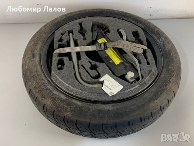 Авариен комплект инструменти резервна гума 5x112 ц.о. 57,1 125/70/16 Hankook 31/2J Et: 25,5, снимка 7 - Гуми и джанти - 50591352