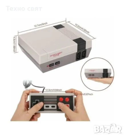 Нинтендо телевизионна игра Nintendo с 620 вградени игри и два джойстика, снимка 4 - Nintendo конзоли - 48918577